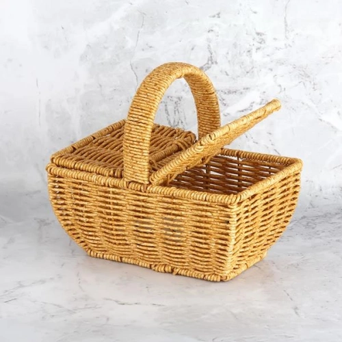 Mien Dikdörtgen Kulplu Sepet