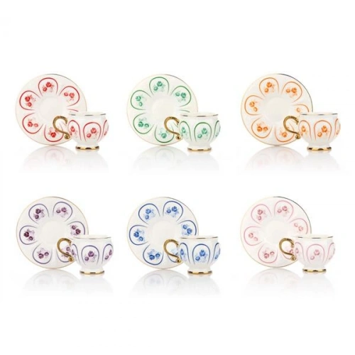 Mien Porselen 6lı Kahve Seti