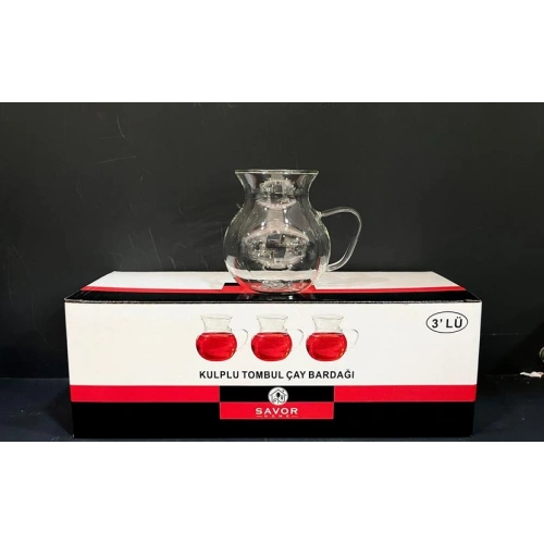 Slv Kulplu Damla Su Bardağı