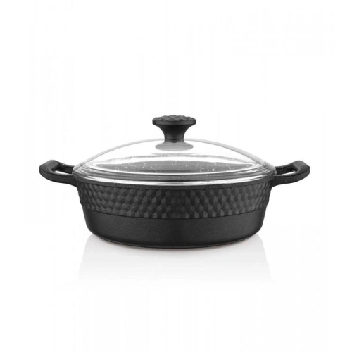 Ferro Kısa Tencere 28cm Granit