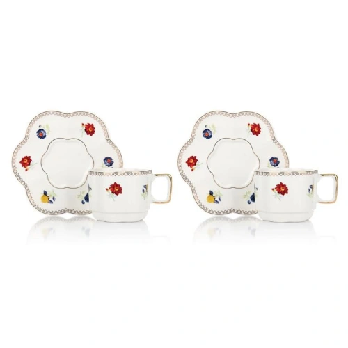 Mien 2li Flower Fincan Seti