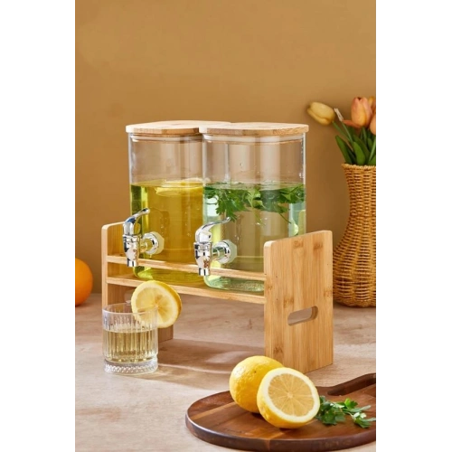 Cok 2li Borosilikat Cam Sebil