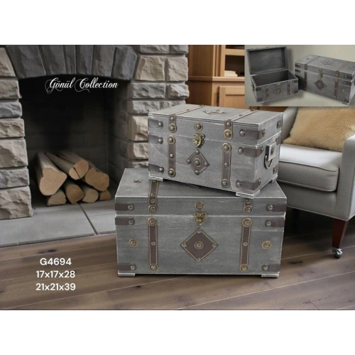 Gnl Ahşap Sandık 17x17x28cm