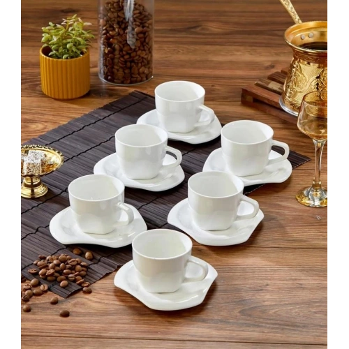 Cok Porselen 6lı Kahve Fincan Seti