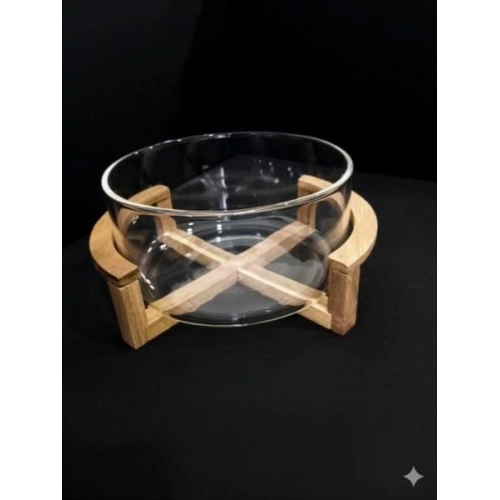 Bls Akssya Ayaklı Cam Sunum 20x10cm