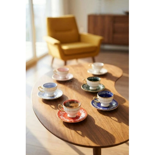 Acar Porselen 6lı Kahve Set