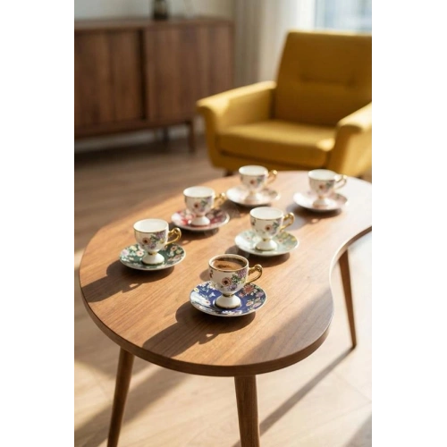Acar Porselen 6lı Kahve Set