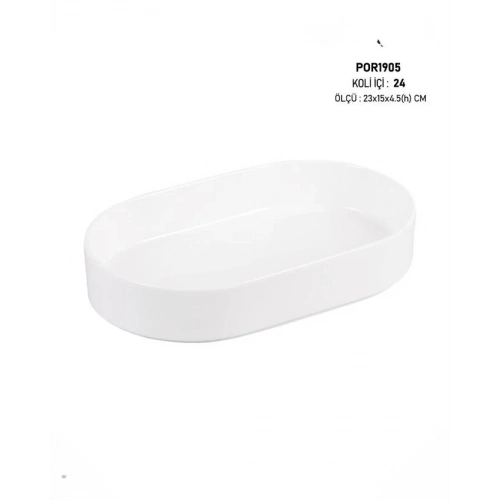 Mien Porselen Oval Tabak 23x15cm