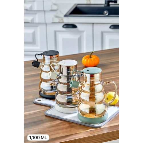 Cok Borosilikat Cam Yağlık 1100cc