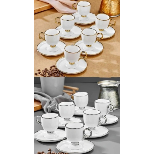 Cok Porselen 6lı Kahve Seti