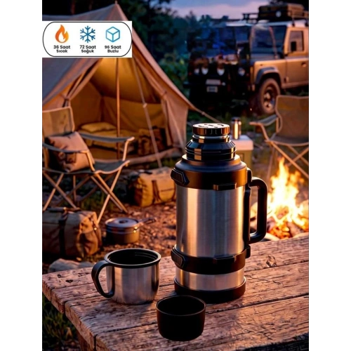 Cok Kamp Tipi 3lt Çelik Termos