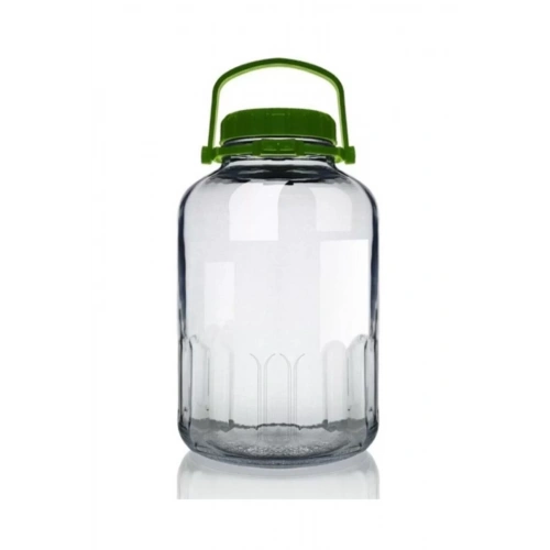 80009-1X6-Yeşil Kapak 8lt Kavanoz