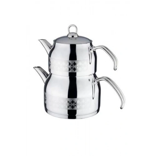 Alr Sude Saten Metal Sap Aile Çaydanlık