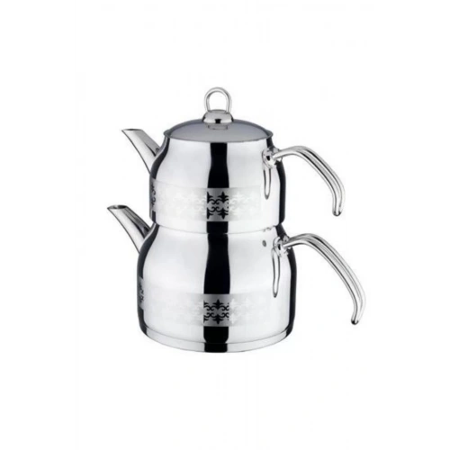 Alr Sude Saten Metal Sap Orta Çaydanlık