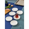 Cok 6li Porselen Çay Tabağı