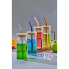 Cok Pipetli Cam Bardak 300cc