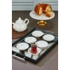 Cok Porselen Beyaz Çay Tabağı