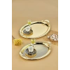 Cok Oval 2li Metal Tepsi Seti