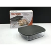 59854-1X4-Borcam Gri Kapaklı Fırın Tepsisi 21X16cm*25