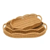Mien Oval Rattan Tepsi Seti