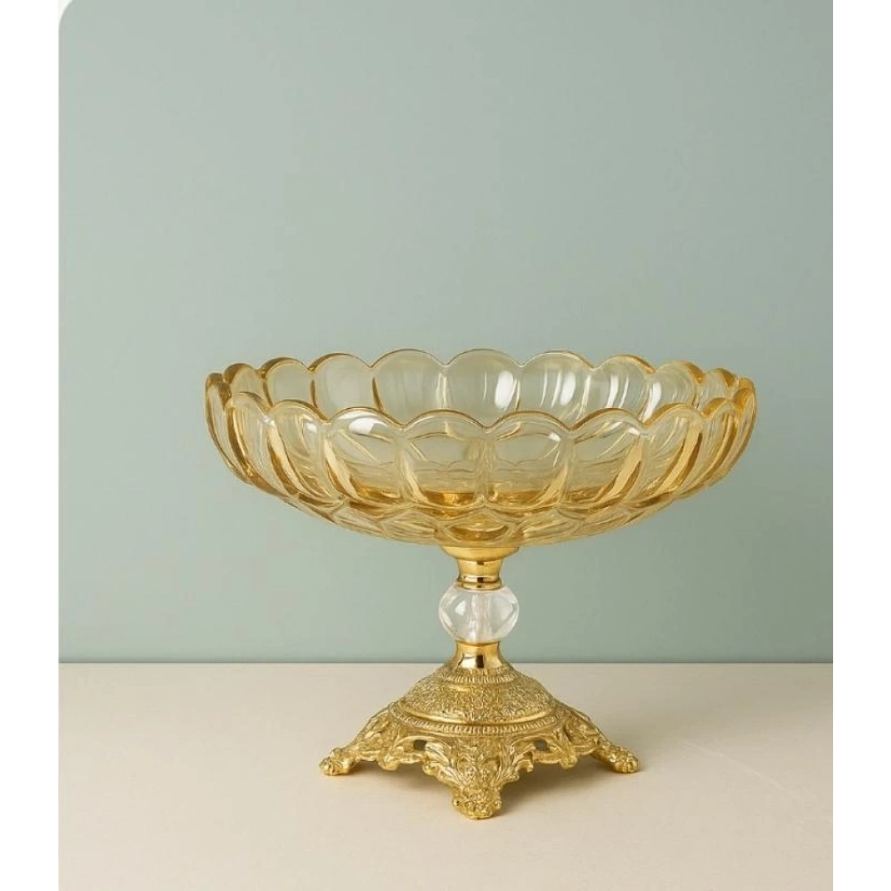 Dnr Çiçek Desen Cam Meyvelik