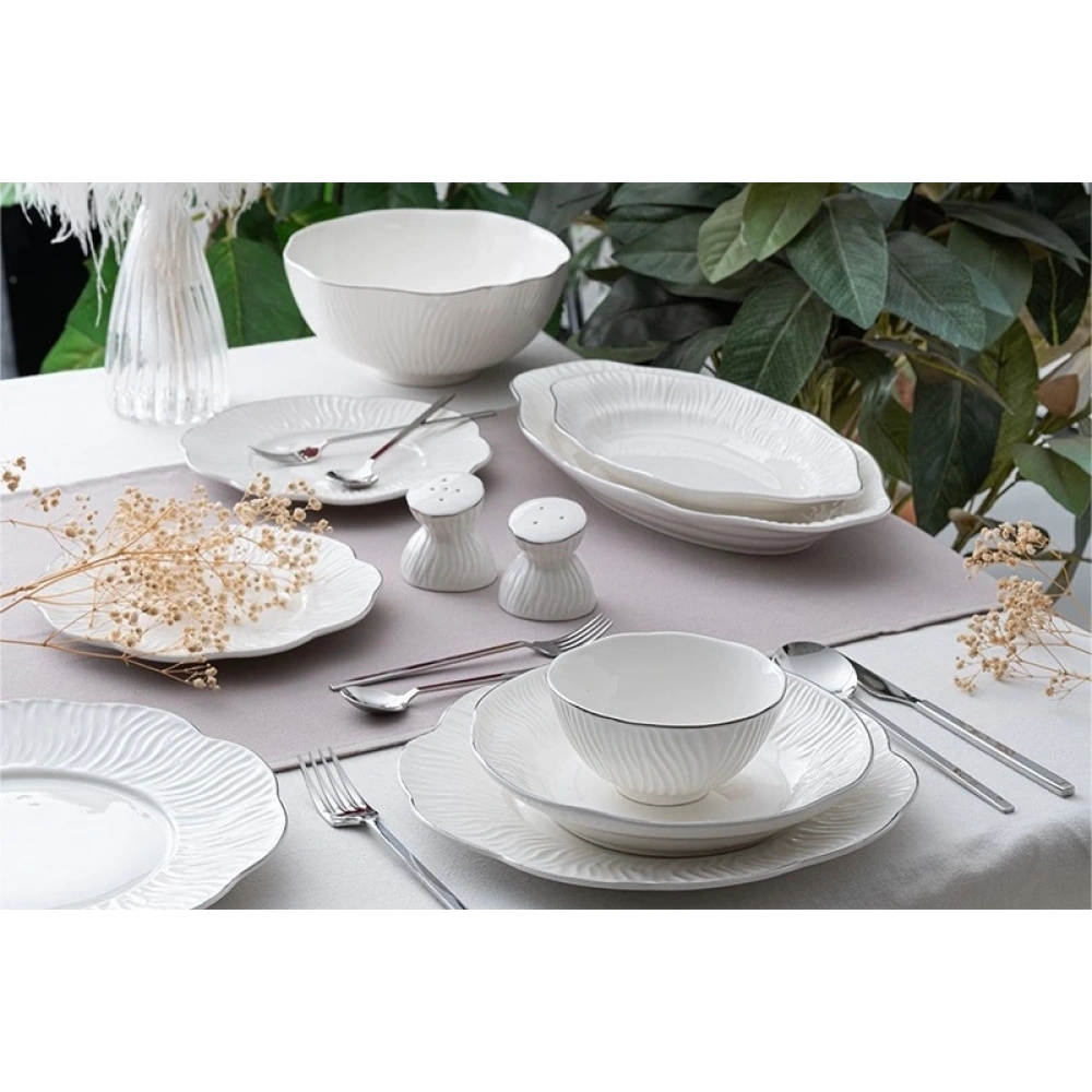 Acar Alina 29 Parça Silver Yemek Seti