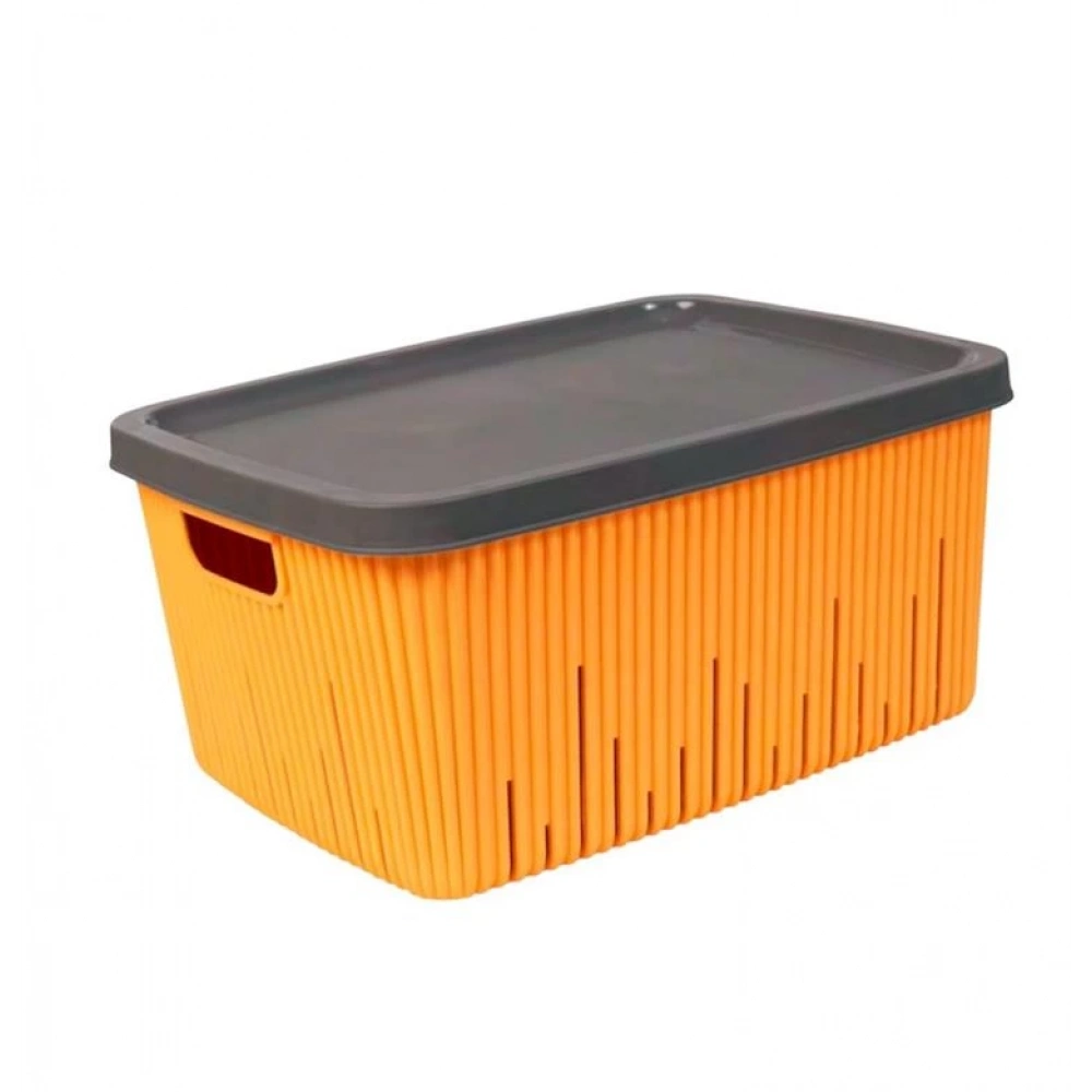 Her Kapaklı Çok Amaçlı 18llt Sepet Şeftali