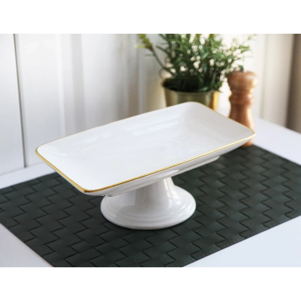 Gnl Beyaz Çikolata Tabağı Seramik