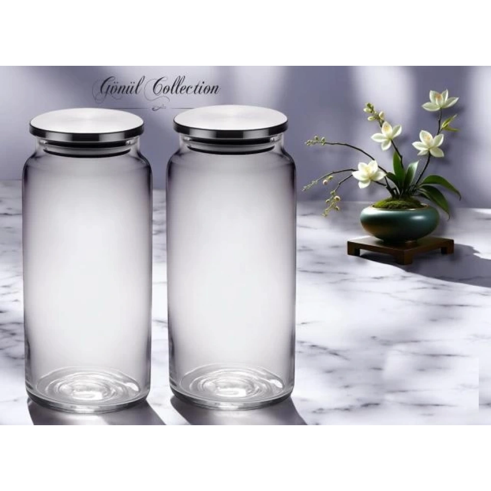 Gnl Metal Kapaklı Cam Kavanoz 1300cc