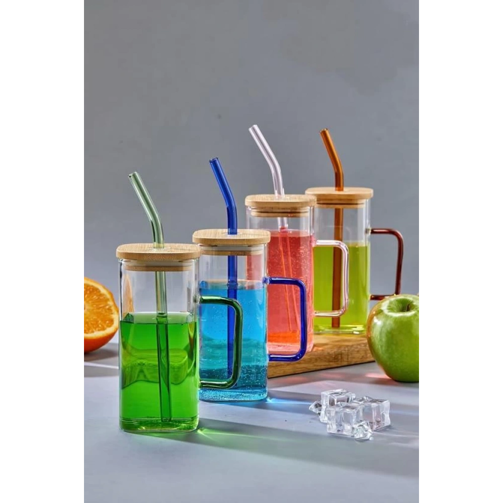 Cok Pipetli Cam Bardak 300cc