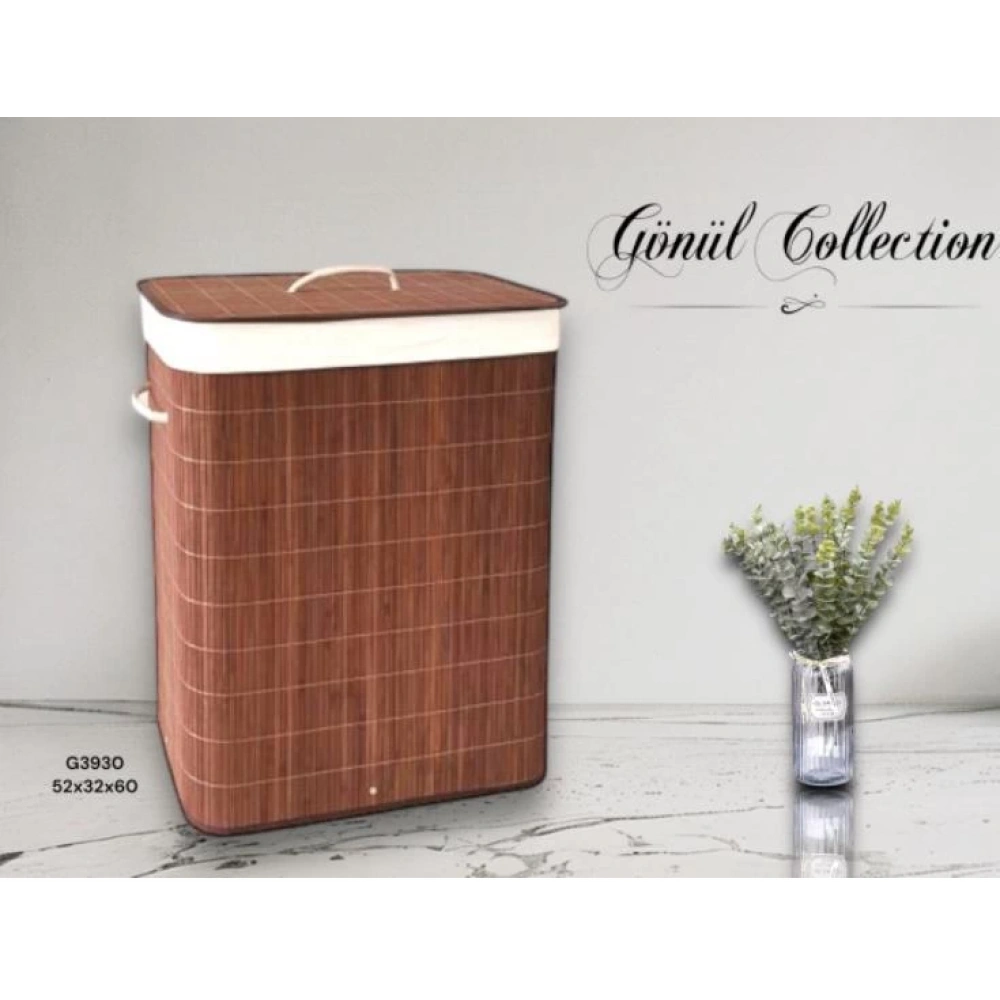 Gnl Bambu Çamaşır Sepeti 52x32x60cm