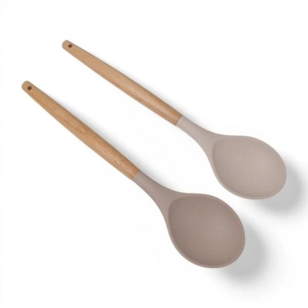Bls Bambu Saplı Silikon Kaşık