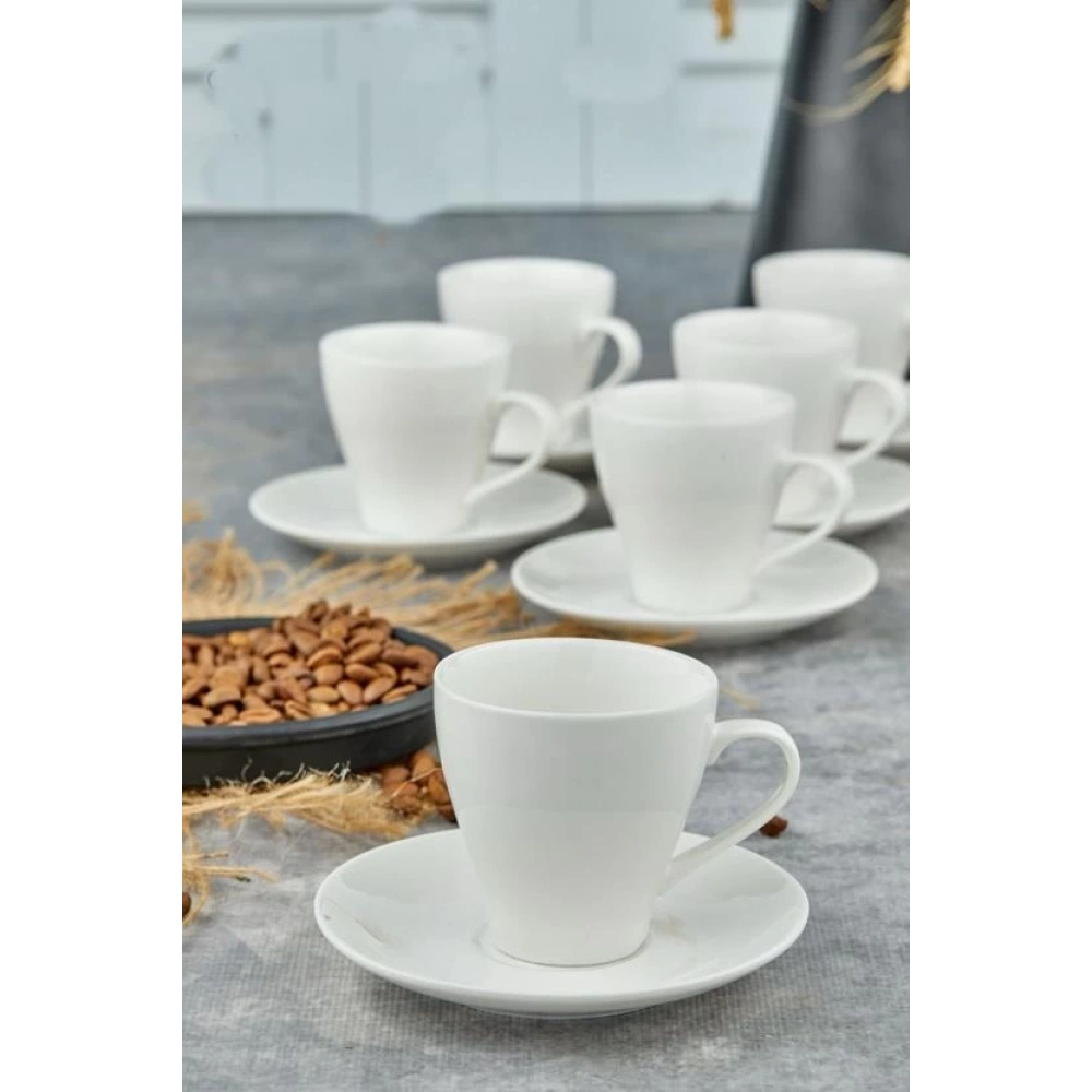 Cok Porselen 6lı Kahve Fincan Seti