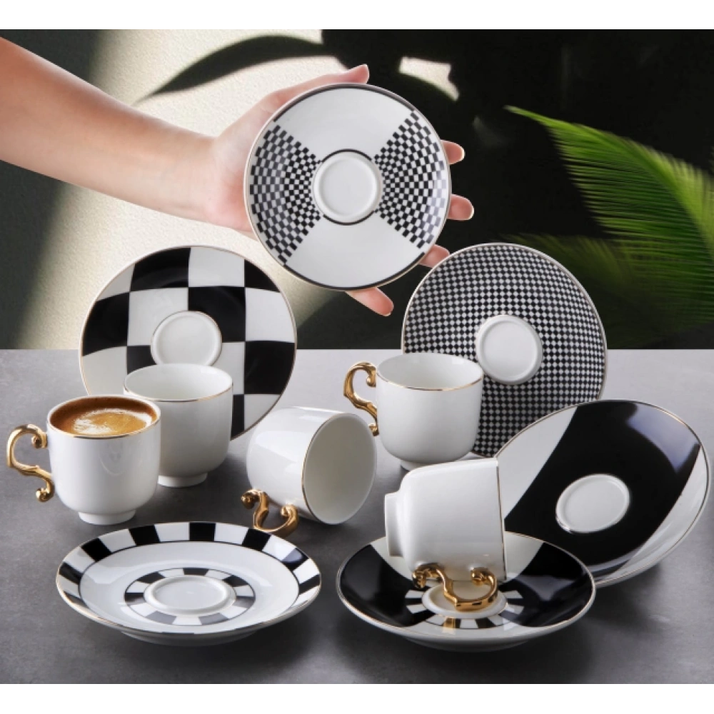 Gnl Porselen 6lı Kahve Seti