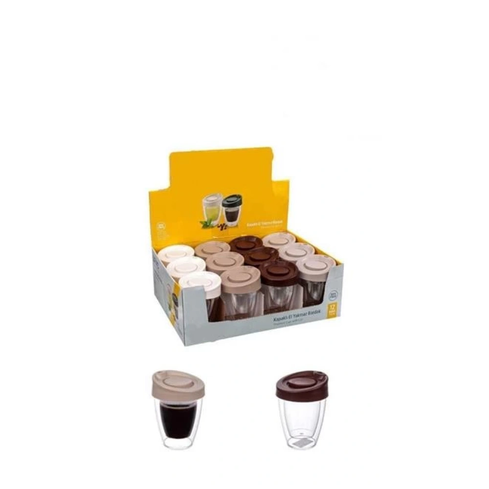 Cok Kapaklı El Yakmaz Bardak