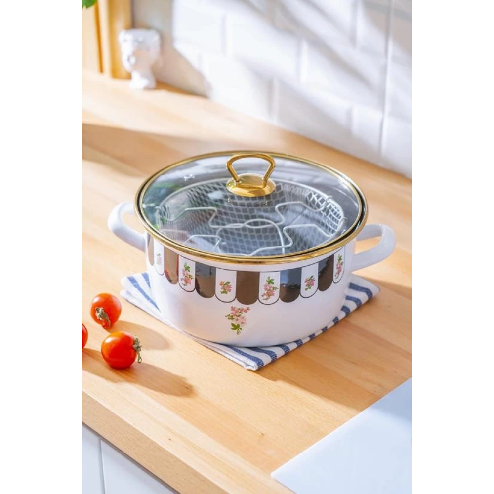 Acar Emaye 22cm Kızartma Tenceresi