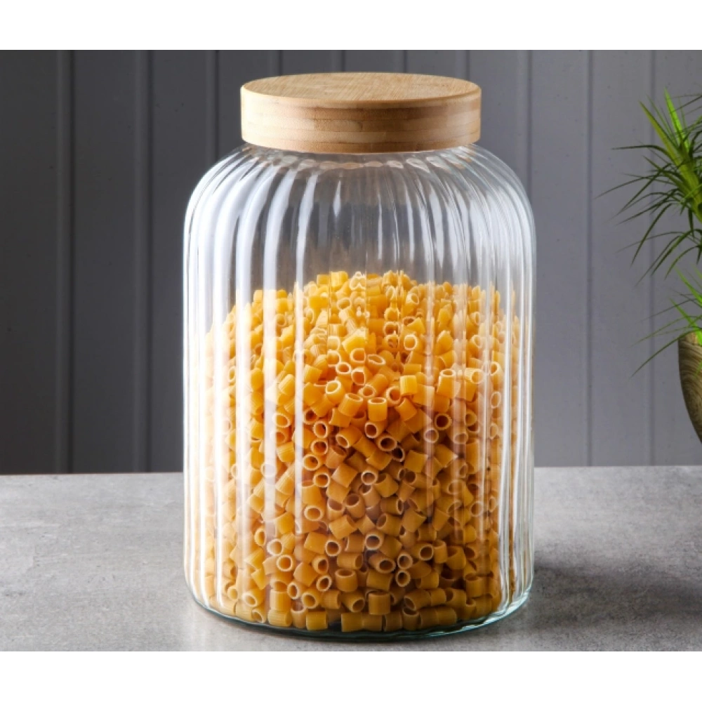 Gnl Bambu Kapaklı 4900cc Cam Kavanoz