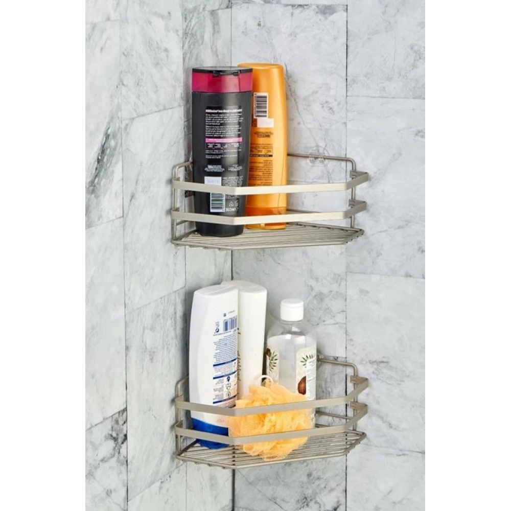 Cok 2li Banyo Rafı Saten