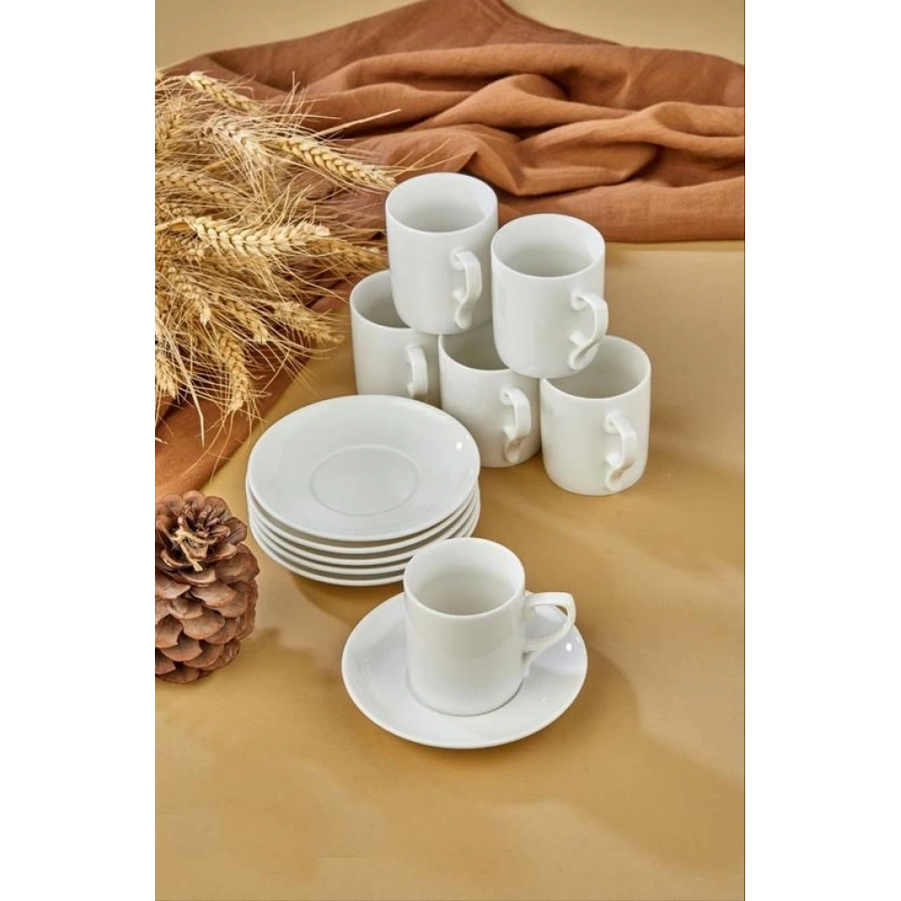 Cok Porselen 6lı Kahve Fincan Seti