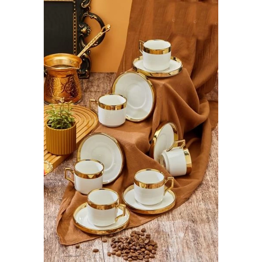 Cok Porselen 6lı Kahve Seti
