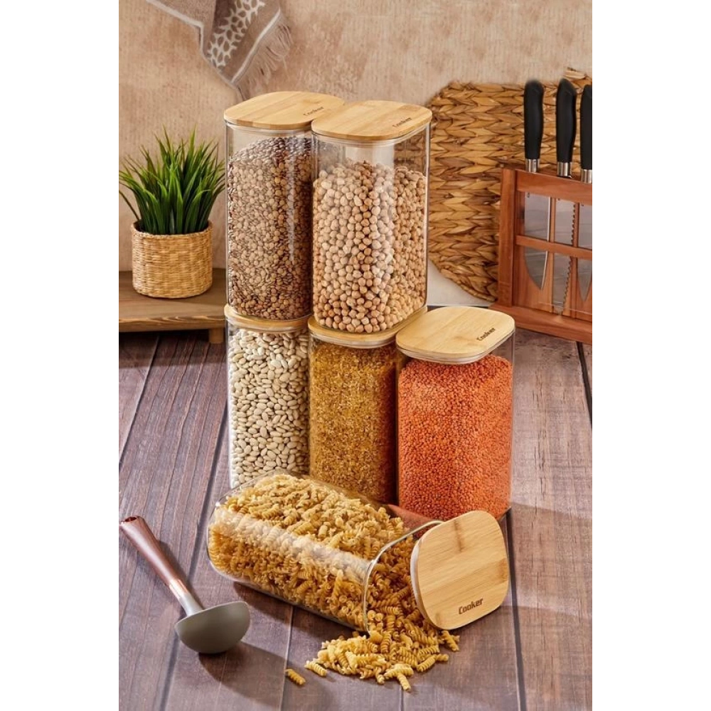 Cok Borosilikat 22cm Oval Kavanoz