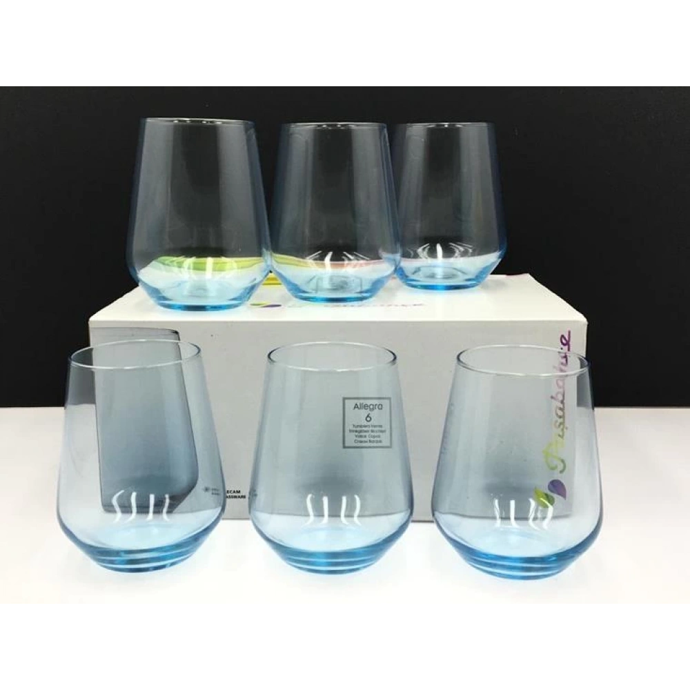 41536-6X4-Turkuaz Allegra Bardak 425cc*10