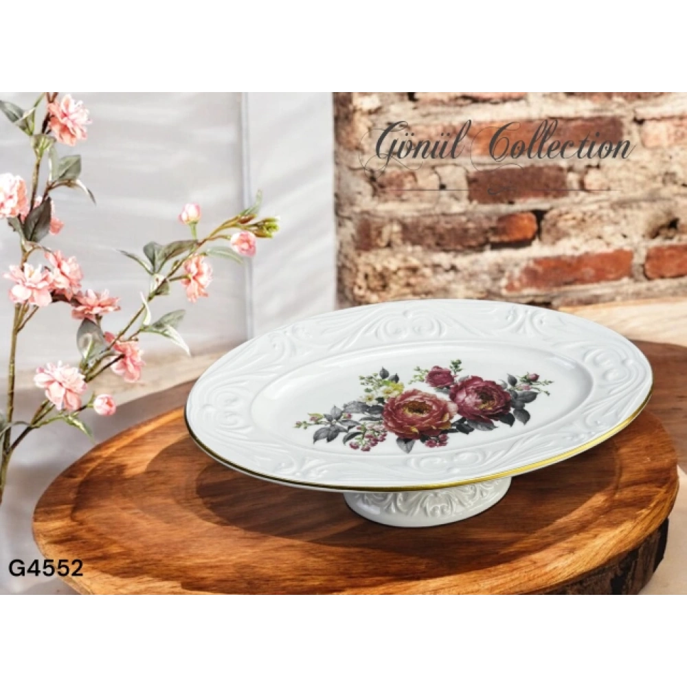 Gnl Amelie Seramik Ayaklı Çikolata Tabak