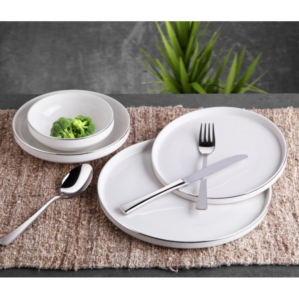 Gnl Porselen Silver 24 Parça Yemek Seti