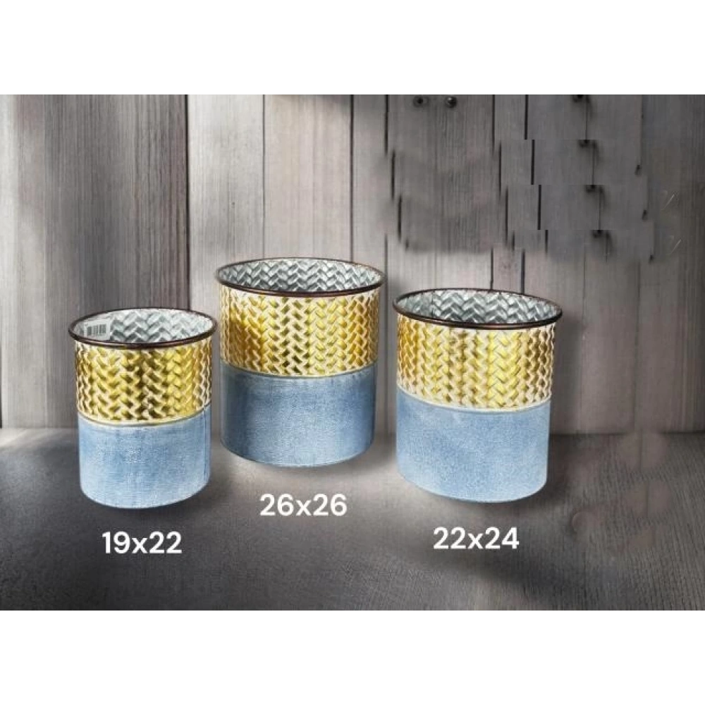 Gnl Metal Küçük Vazo 19x22cm