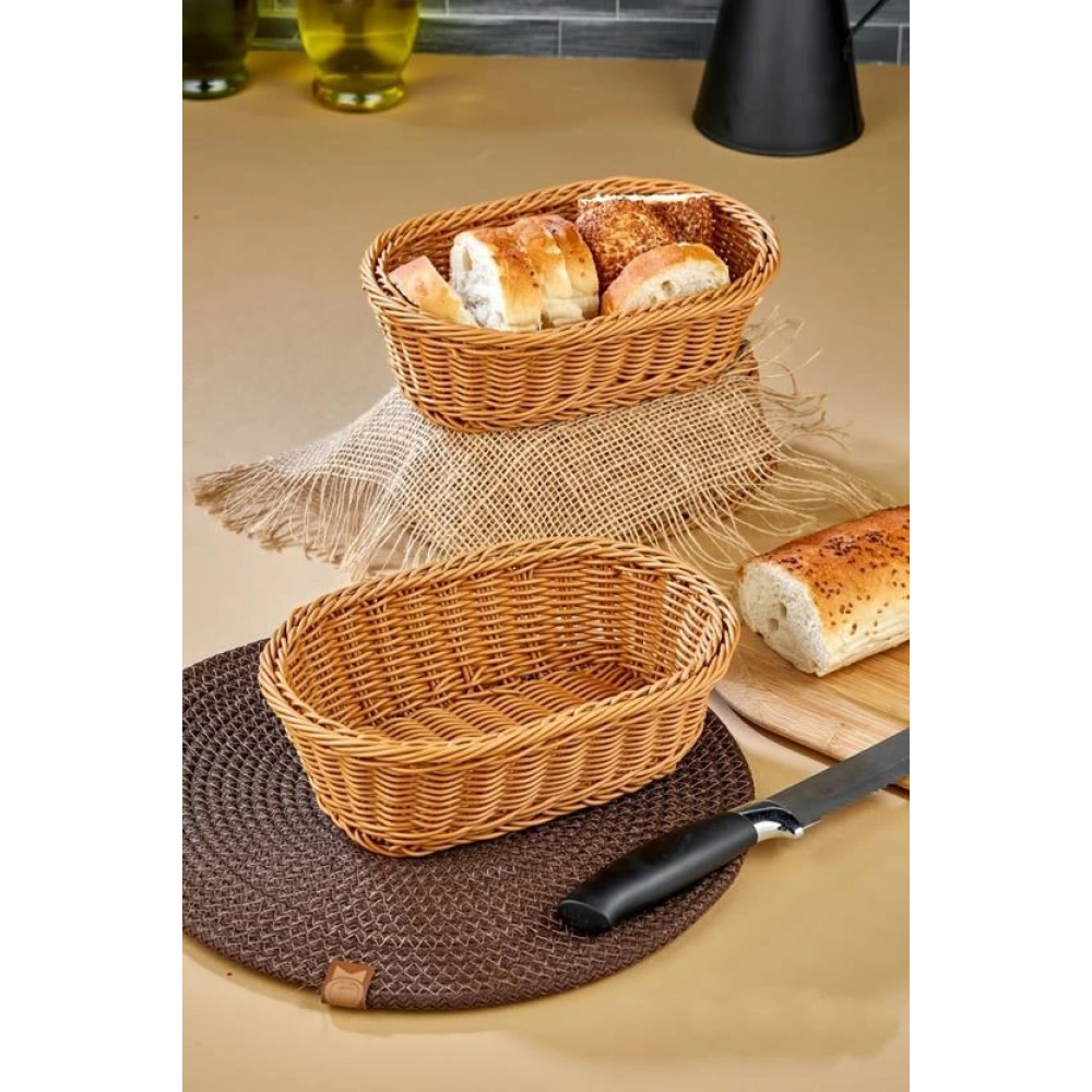 Cok Hasır Ekmek Sepeti