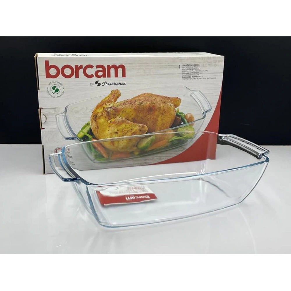 590046-1X4-Borcam Tepsi 38X23cm 4420cc*25