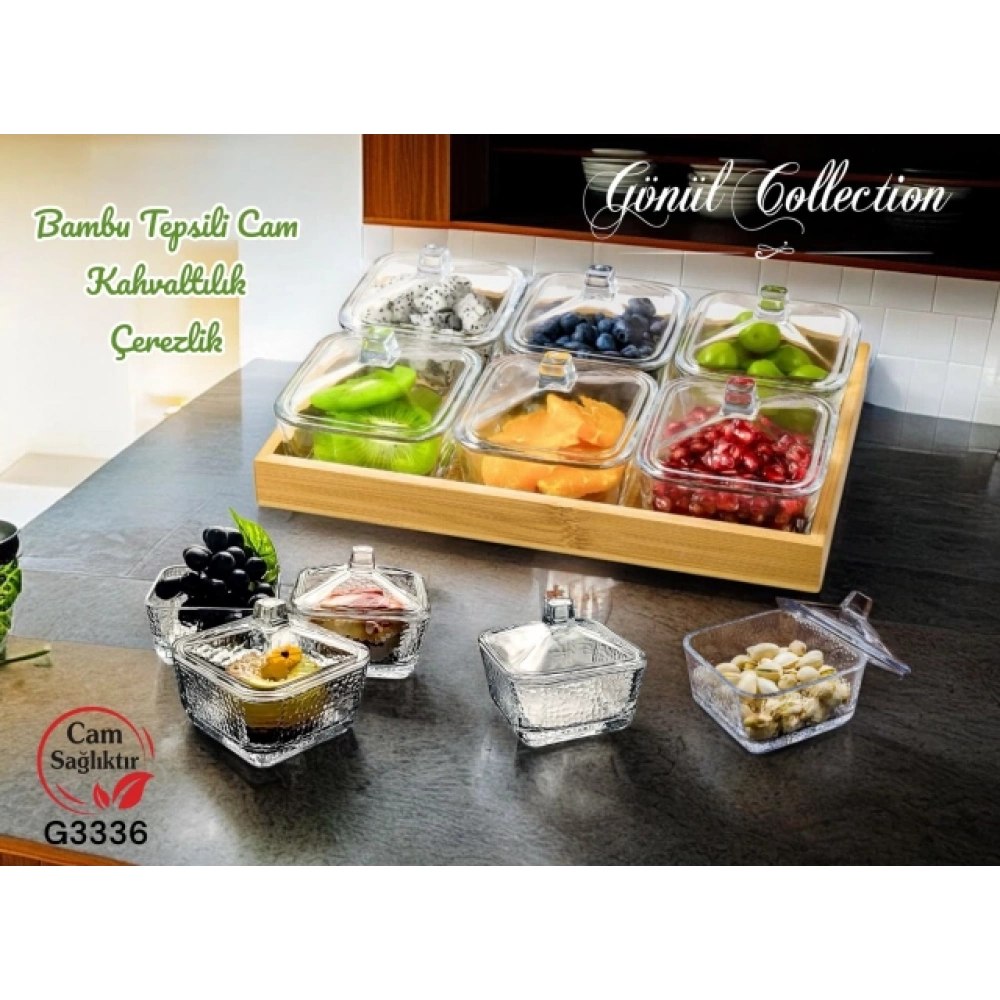 Gnl Bambu Tepsili Cam Kahvaltılık
