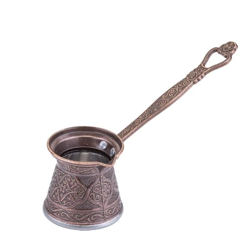 Ksv No:4 Zambak Döküm Cezve Bakır Renk