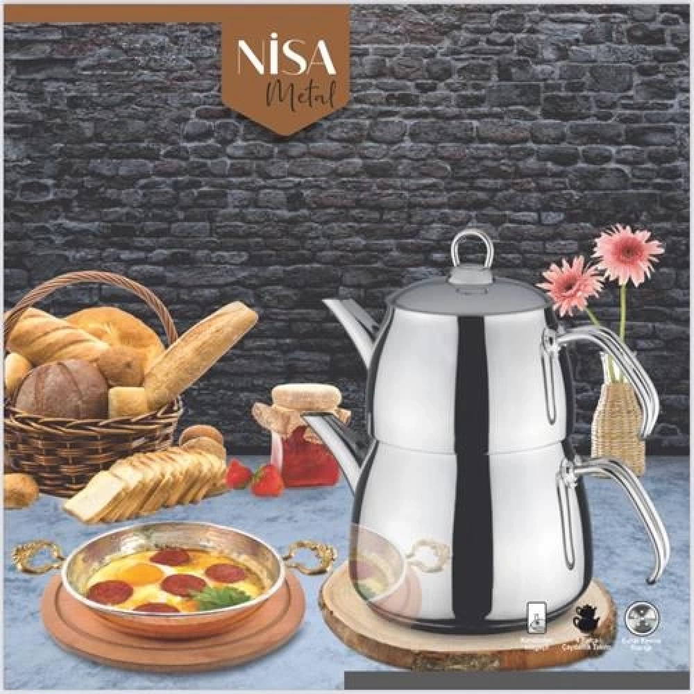 Alr Nisa Metal Aile Çaydanlık